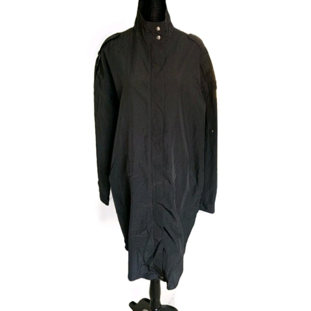 👠 5 for $25 PURSUE LONG NYLON TRENCH COAT JACKET SIZE S/M